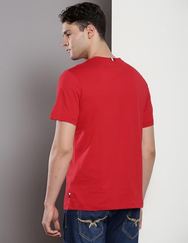 Tommy Hilfiger Mens Red Color T-Shirt (S)
