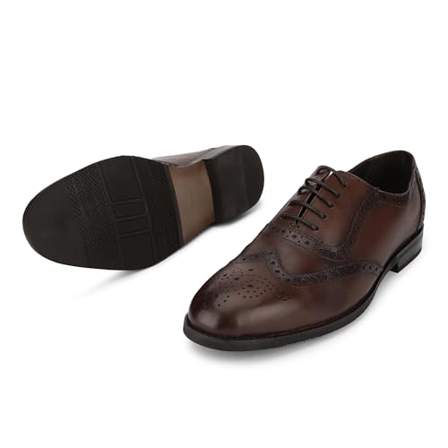 Woodland Men's Brown Softy Crust Formal Shoes-7 UK (41EURO) (GF 4657022)