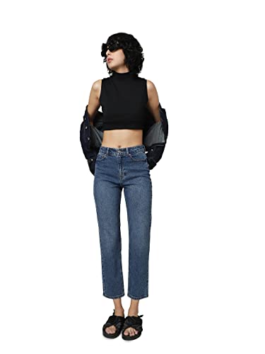 ONLY Straight Fit Jeans(263596301_Medium Blue Denim_29)