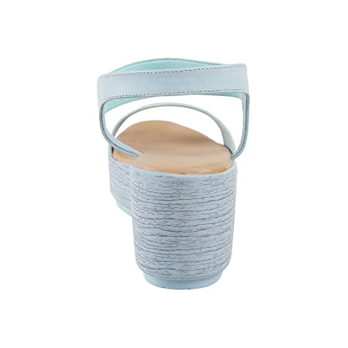 Metro Womens Synthetic Light Blue Sandals - SaumyasStore
