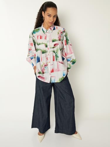 Max Women Printed Shirt (Multicolour_XL)