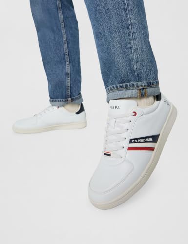 U.S Polo assn. Alco 2.0 Men's Off White Sneaker -(UK9)(US10)(2FD24287A01)