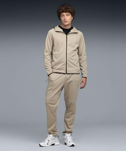 Puma | EVOSTRIPE Men's Warm Full-Zip Hoodie | Ice Coffee | XS