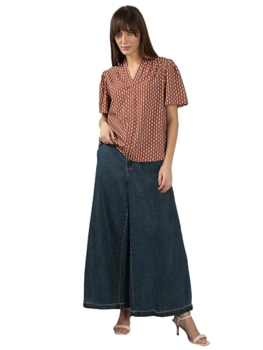 VERO MODA Women's Regular Fit Brown Top