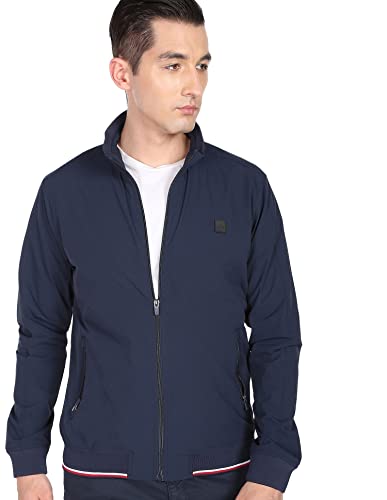 Arrow Men's Polyester Regular Jacket (ASAEJK4786_Olive_Medium)