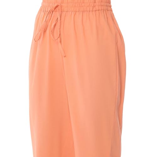 Rangriti Women's Cotton Blend Kurta Set (RTRZ20509SS25PCH_Peach