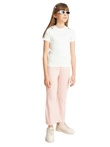 VERO MODA Girls Regular Fit White T-Shirt