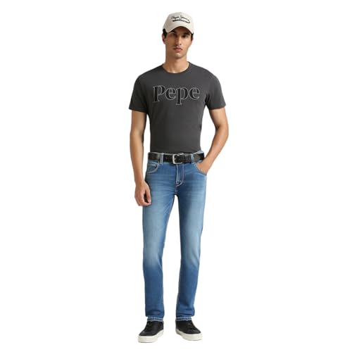 Pepe Jeans Men's Slim Fit T-Shirt (PM509926_Thunder Grey