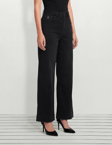 U.S. POLO ASSN. High Rise Wide Leg Fit Jeans Charcoal