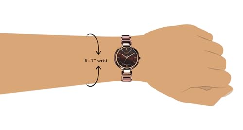 Titan Raga Women's Allure: Brown Dial with Designer Metal Strap Analog Watch-2608QM02/NT2608QM02