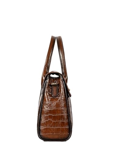 eske Noah Genuine Leather Animal Print Handbag