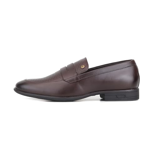 Red Chief Low Ankle Formal Slip On Shoes for Men | Brown UK10