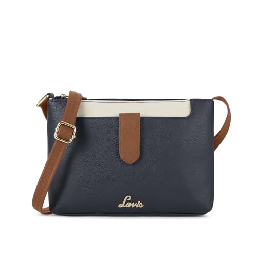 Lavie Women's Keiko 2C Colorblock Top Zip Crossbody Sling Bag | Ladies Purse Handbag | Gift for Women