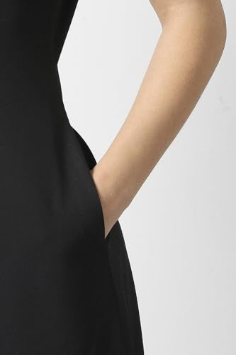 Van Heusen Women's Polyester Blend Modern Above The Knee Dress (VWCDERGFM46758_Black