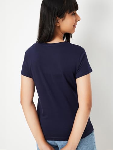 Max Girl's Regular Fit T-Shirt (S25EBT50_Navy