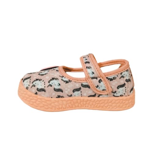 Coolz Girls Baby Fashion and Casual Ballerina Cute-1 for 1-4 yrs I Kids Shoes for Girls I (Peach, UK Footwear Size System, Toddler, Age Range, Medium, 18 Months, 24 Months)