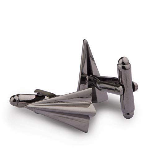 Peluche Dark Grey The Childhood Plane Cufflinks for Men