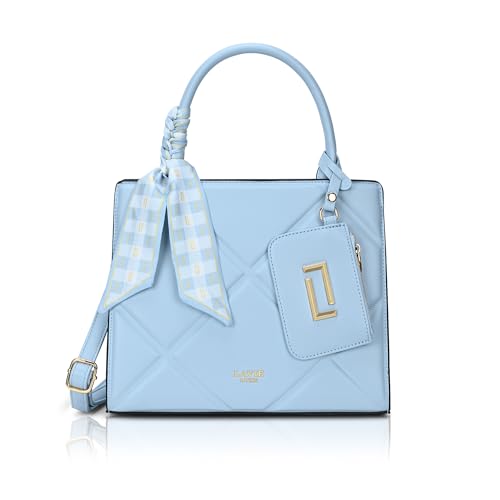 Lavie Luxe Women's Quare26 Laptop Satchel Bag | Upto 14 Inch | Satchel Handbag for Work | Ladies Purse | Stylish Shoulder Bag | Gift for Women