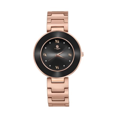 Carlton London Women Juliette Black Analog Watch - CLW-JT-RBK