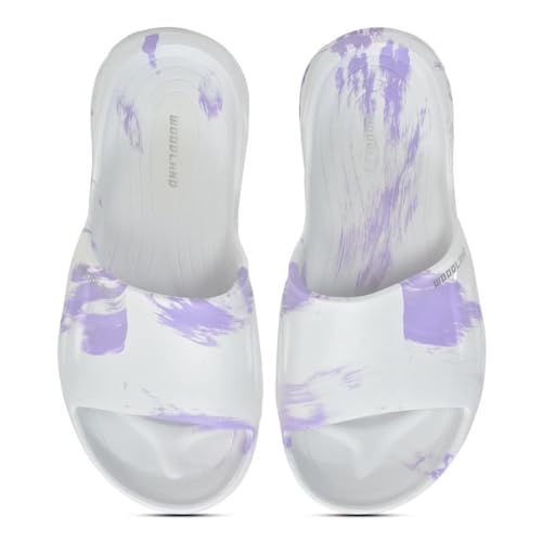 Woodland WOMEN WHITE/LILAC SLIPPERS