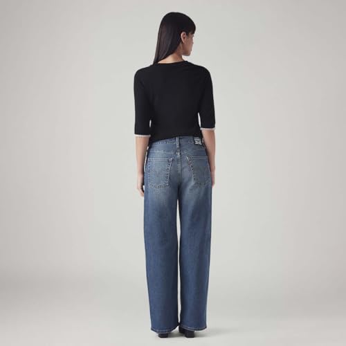 Levi's Women's Mid Indigo Flared Fit High Rise Jeans