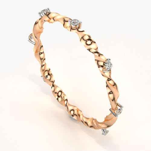 VALANOVA Hallmarked 14K Gold & Certified Lab Grown Diamond 0.08cts | Ring For Women's/Girls | Stylish & Elegant | VGR0420 | Ring Size: 13