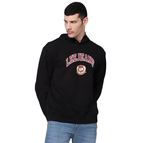 Lee Mens Black Graphic Sweatshirts