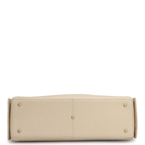 Da Milano Leather Shoulder Bag for Women - Marshmallow White (LB-02130)