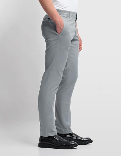 Arrow Sport Men's Textured Bronson Slim Fit Trousers