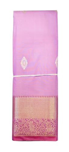 SREE KUMARAN Women's Kanchipuram Silk Pure Pattu Sarees With Blouse (VSK259-6)