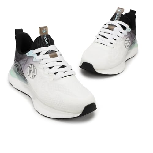Woodland Men White/Black Sneakers | Casual Shoes for Men, Outdoor Shoes, Comfortable Footwear, lace up Shoes, Durable Shoes