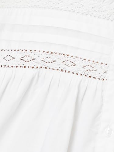 Max Women's Cotton A-Line Midi Dress (SU092D_White