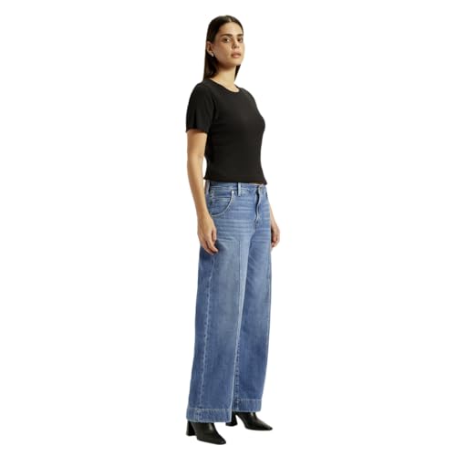 Levi's Women's Blue Loose Fit Mid Rise Jeans
