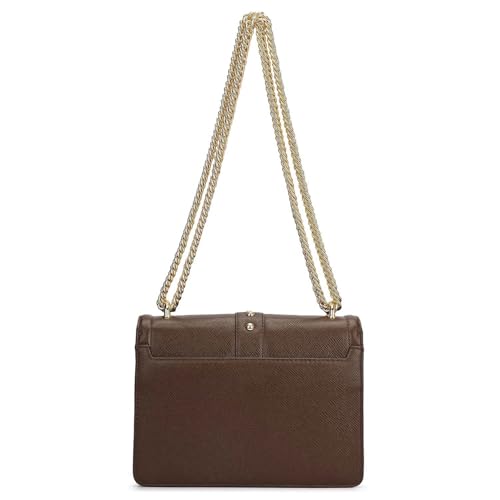 Da Milano Leather Shoulder Bag for Women - Brown (00349D-OL)
