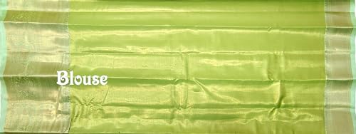 VFCollections Women's Kanchipuram Silk Pure Pattu Sarees With Blouse (VFC163-4)