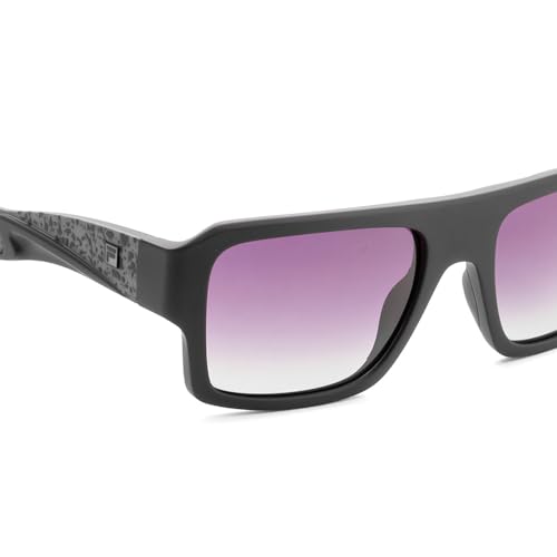 FILA 100% UV protected Gradient Polarized sunglasses for Men with Black Polycarbonate frame and Grey colored Lens