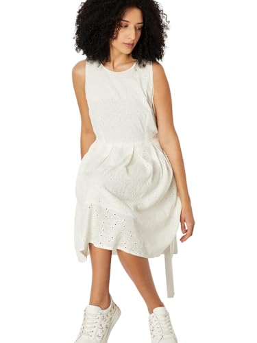Max Women Schiffili A-line Dress (White_XS)