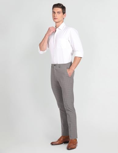 Arrow Mid Rise Dobby Trousers Light Brown