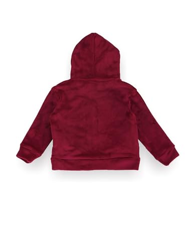 U.S. POLO ASSN. Girls Lurex Tape Velour Sweatshirt Maroon