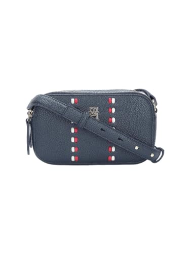 Solid Blue Polyurethane Sling Bag