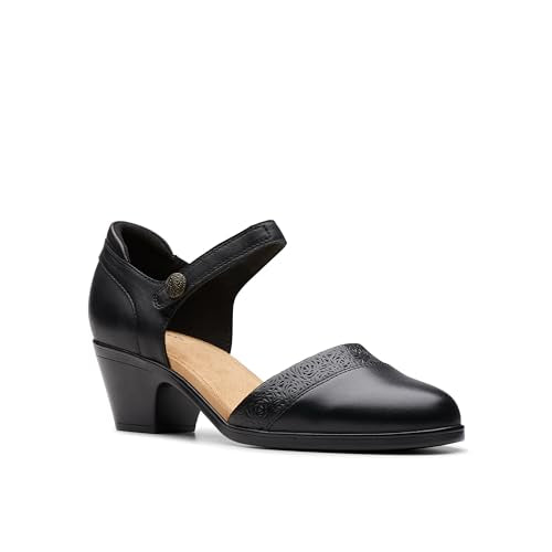 Clarks Womens Emily 2 Ketra, Black Leather, 4 UK