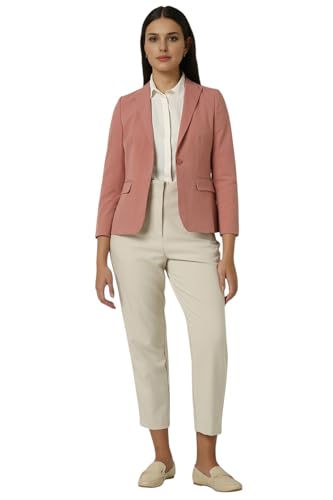 Van Heusen Women's Blazer (VWBZFRGPD69454_Peach