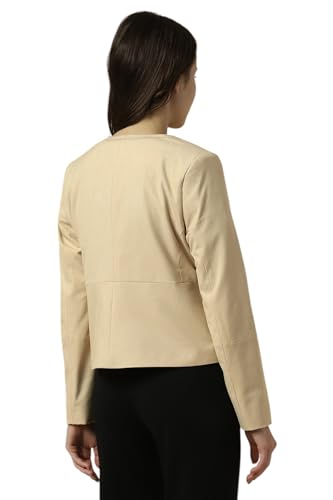 Women Beige Regular Fit Blazer