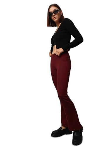ONLY Women Solid Flared Casual Leggings