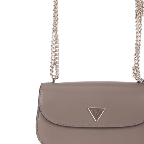 Guess Women's Dark Taupe Solid Crossbody Bag| Ladies Purse Handbags | Gift For Ladies
