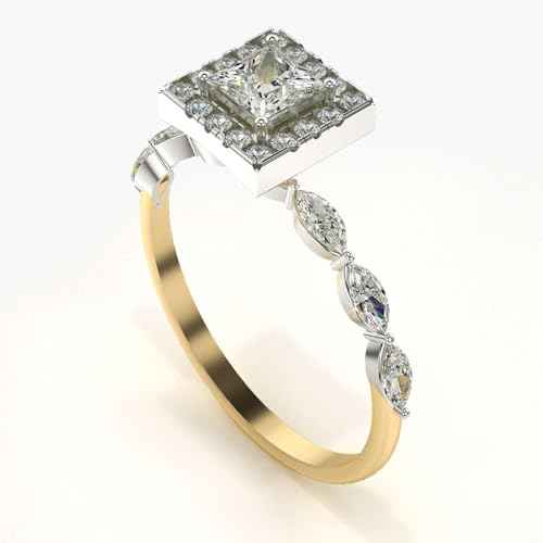 VALANOVA Hallmarked 18K Gold & Certified Lab Grown Diamond 0.75cts | Ring For Women's/Girls | Stylish & Elegant | VGR0464P | Ring Size: 15