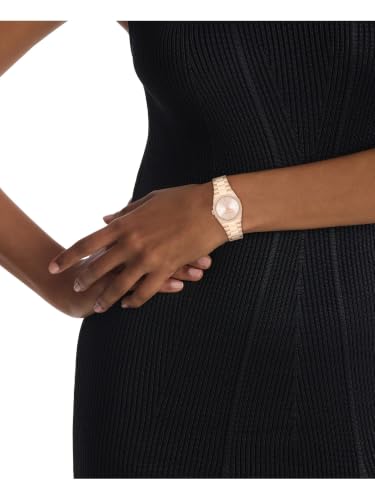 Calvin Klein Geometric Elegance Qtz Basic Slim Carnation Gold Round Dial Women's Watch- 25100143