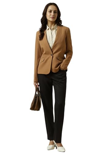 Allen Solly Women's Blazer (AHBZERGP517089_Brown