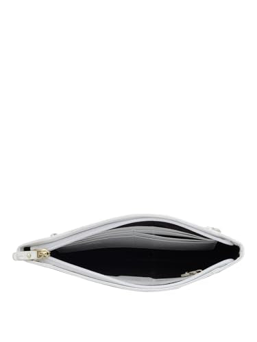 Da Milano Genuine Leather White Clutch (1458S-B) (Small)