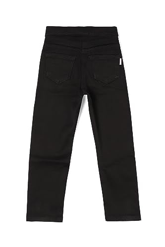 Girls Black Regular Fit Jeans
